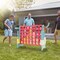 Costway Jumbo 4-to-Score 4 in A Row Giant Game Set with Stickers for Kids Adults Family Fun Red/Yellow